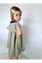 Girl's Gray Short Sleeve Cotton Dress - Crew Neck Casual Summer Wear 1-7 Years - 4