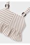 Girl's Beige Tunic Striped 06107-019 - 4