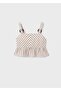 Girl's Beige Tunic Striped 06107-019 - 2