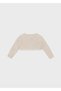 Baby Girl Beige Knitted Cardigan 00318-084 - 3