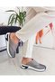 Gray Color Flat Sole Stone Mesh Women's Sports Slippers, Sizes 36-37-38-39-40 - 4