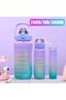 1st quality Tritan material camping sports motivation water canteen 3-piece set 1 piece + sticker gift