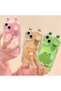 Transparent Silicone Case with Ear Design and Toy Compatible with iPhone 13 and 14 - 3