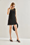 Women's Black Openwork Beach Dress 20246089 - 4