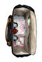 Women's Black Striped Baby Care Bag - 6