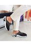 Black Color Flat Sole Stone Mesh Women's Sports Slippers, Sizes 36-37-38-39-40 - 5