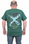 Men's Large Size Crew Neck T-Shirt Be Happy 24131 KHAKI - 2
