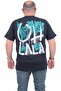 Men's Large Size Crew Neck T-Shirt Paris 24129 NAVY - 2