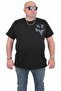 Men's Large Size Crew Neck T-Shirt New Generation 24130 BLACK
