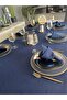 Royal 6 Pieces Navy Blue Napkin Fabric Napkin - 2