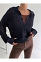 سترة نسائية محبوكة بأزرار شبكية من Dier Moda 9003 - 2