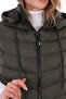 Women's Gel Padding Cross Model Zippered Removable Hood Vest - 7
