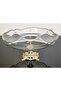 DIVIDED SERVICE PLATE WITH CAST FOOT GOLD DETAIL & PRESENTATION & COFFEE PLATE & FRAME 30CM - 3