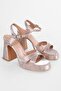 Women's Dale Rose Honeycomb Patterned Platform Heeled Shoes
