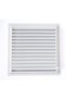 25x45 Cm White Aluminum Grille Bathroom WC Ventilation Shutter - 3