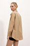 3900 Oversize Long Basic Shirt - Biscuit - 4