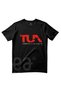 Türkiye Space Agency Design Pattern Printed Crew Neck 100% Cotton T-Shirt Black - Blue - 2