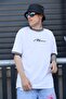 Men's New Season Oversize Phobia Molded Collar Detailed Summer T-shirt - 5