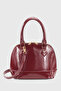 Claret Red Patent Leather Versatile Crossbody Bag 258 - 3