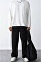 Black Oversize Seasonal 2 Thread Tracksuit Bottom - 3