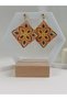 CERAMIC PATTERN POLYMER CLAY EARRING - 2