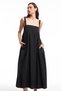 Rochie lungă cu bretele neagră