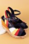 Women's Genuine Leather Wedge Heel Platform Sandals ell.7081 - 4