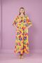 Women's woven viscose pocket drop collar long dress - 3