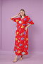 Women's woven viscose pocket drop collar long dress - 6