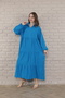 Women's long sleeve plus size woven dress - 7