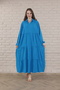 Women's long sleeve plus size woven dress