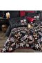100% Cotton Satin Duvet Cover Set Double Vilya V1 Claret Red - 2