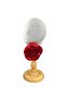Red rose choker sequined necklace accessory - 2