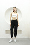 Belted Parachute Leg Trousers