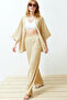 Stone Relaxed/Casual Cut Knitted Kimona Pants Bottom-Top Set Twoss24Au00091
