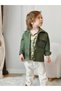 Green (Khaki) Trench Coat Children's and Baby Clothing Holiday Gift for Boys and Girls - 3