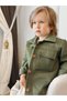 Green (Khaki) Trench Coat Children's and Baby Clothing Holiday Gift for Boys and Girls - 2