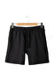 Erkek Siyah Basic Regular Fit Şort & Bermuda