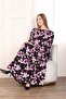 Women's Long Sleeve Woven Summer Dress - 4