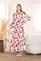 Women's Long Sleeve Woven Summer Dress - 2