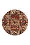 Checkered Coffee Colored Geometric Modern Woven Base and Decorative Carpet Miravip107 - 2