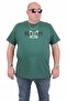 Men's Large Size Crew Neck T-Shirt Be Happy 24131 KHAKI