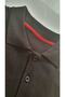 Large Size Pocketless Cotton Black Polo Collar T-shirt - 3