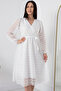 Silvery Lace Double-Breasted Dress 2024-2061 - 2