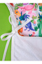 Dinosaur Patterned Towel Baby Poncho Beach Towel with Tie on Door - 2