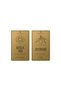 Lombardino 2 Pieces Olive Oil and Sunflower Oil Sticker Set 11x6,6 Cm Gold - 2