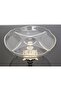 DIVIDED SERVICE PLATE WITH CAST FOOT GOLD DETAIL & PRESENTATION & COFFEE PLATE & FRAME 30CM - 5
