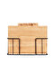 4-Piece Bamboo Cutting Board, Metal Leg Bamboo Cutting Set 28 x 20 cm - 3