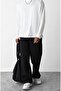 Black Oversize Seasonal 2 Thread Tracksuit Bottom - 4