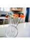 Luxury 6-Piece Glass Heart Figured Teaspoon Set